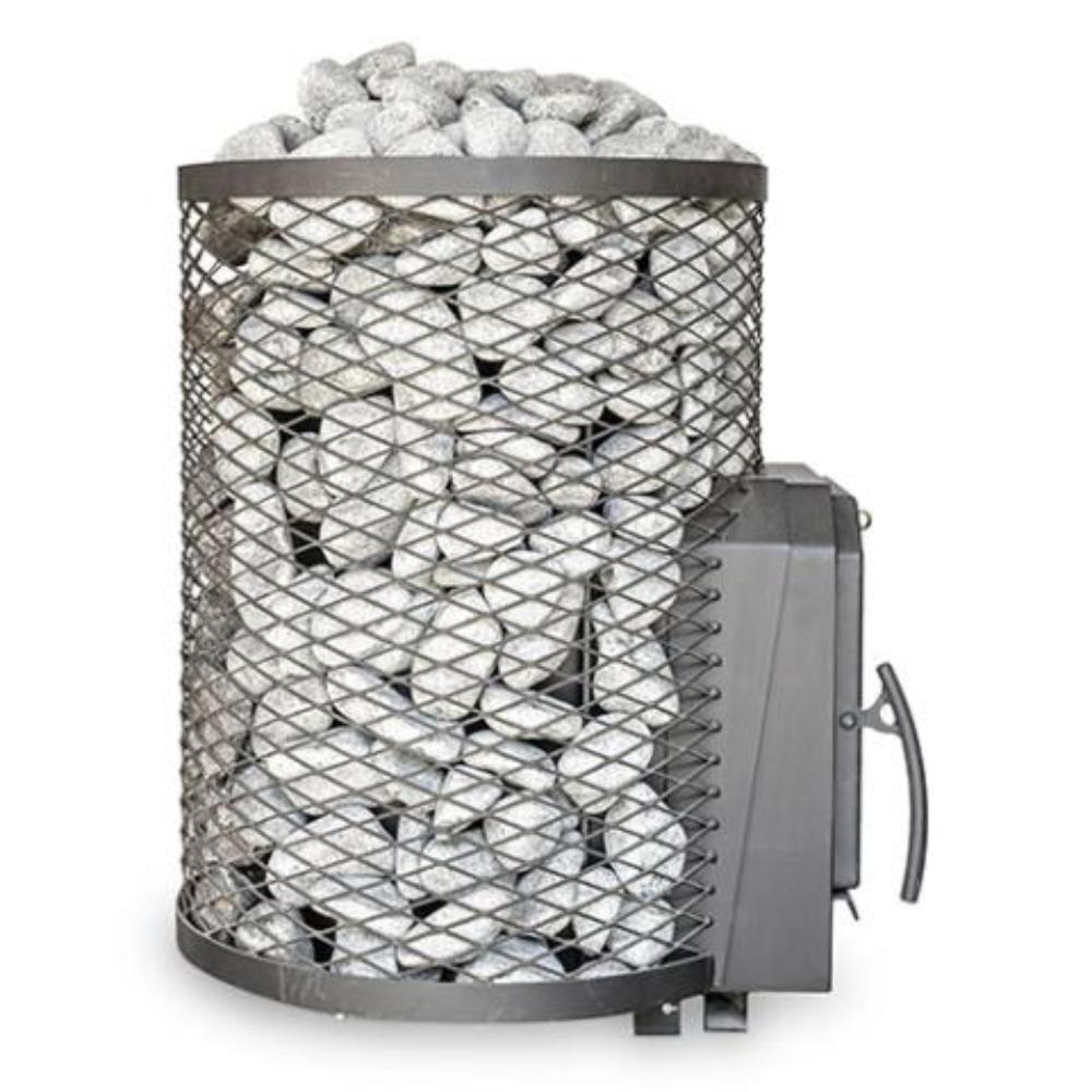 Cozy Heat O Thru-Wall Wood Burning Sauna Stove With Sauna Stones [COZY O-TW] (SAK93612)