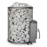 Cozy Heat O Thru-Wall Wood Burning Sauna Stove With Sauna Stones [COZY O-TW] (SAK93612)