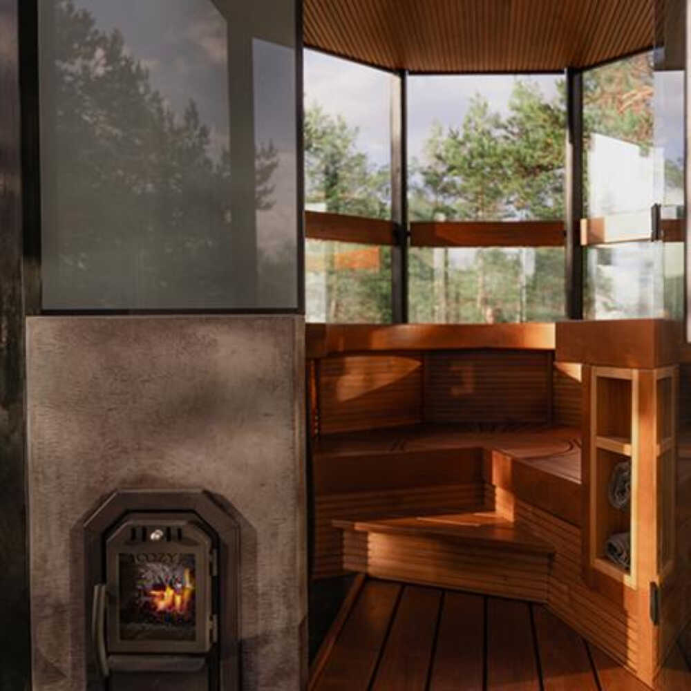 Cozy Heat OG Thru-Wall Sauna Stove With Sauna Stones [COZY OG-TW] (SAK75861)