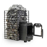 Cozy Heat Quattro Thru-Wall Square Style Sauna Stove With Sauna Stones [COZY QUATTRO TW] (SAK81754)