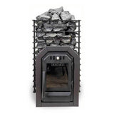 Cozy Heat Quattro Thru-Wall Square Style Sauna Stove With Sauna Stones [COZY QUATTRO TW] (SAK81754)