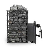Cozy Heat Quattro Thru-Wall Square Style Sauna Stove With Sauna Stones [COZY QUATTRO TW] (SAK81754)
