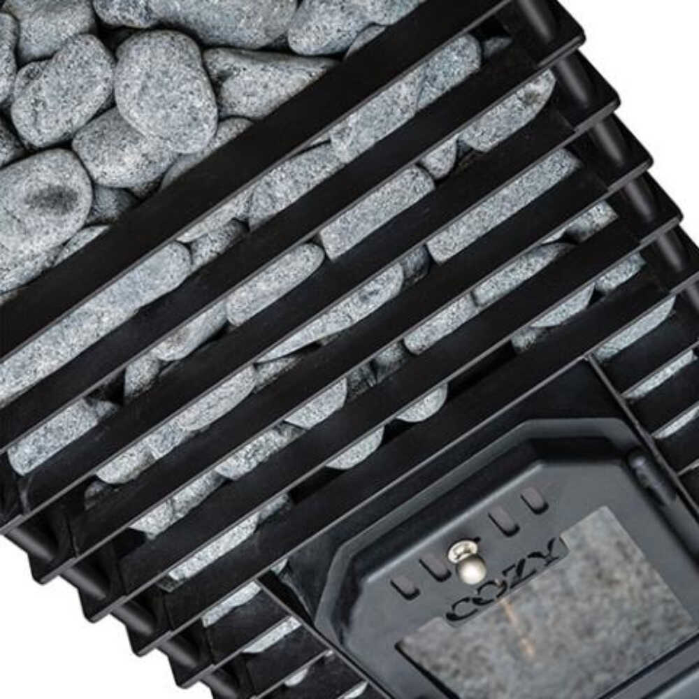 Cozy Heat Quattro Wood-Fired Sauna Stove With Sauna Stones [COZY QUATTRO] (SAK23947)