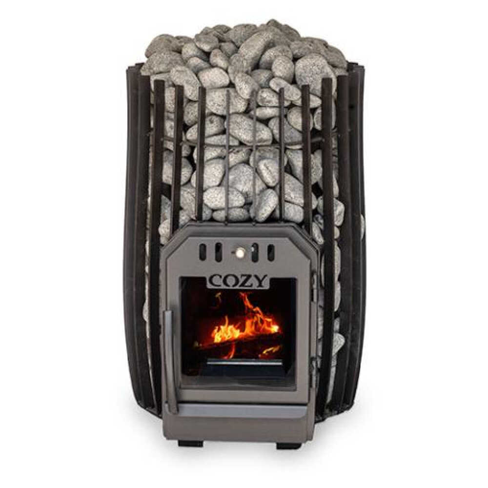 Cozy Heat SW Cylindrical Shape Sauna Stove With Sauna Stones [COZY SW] (SAK48563)