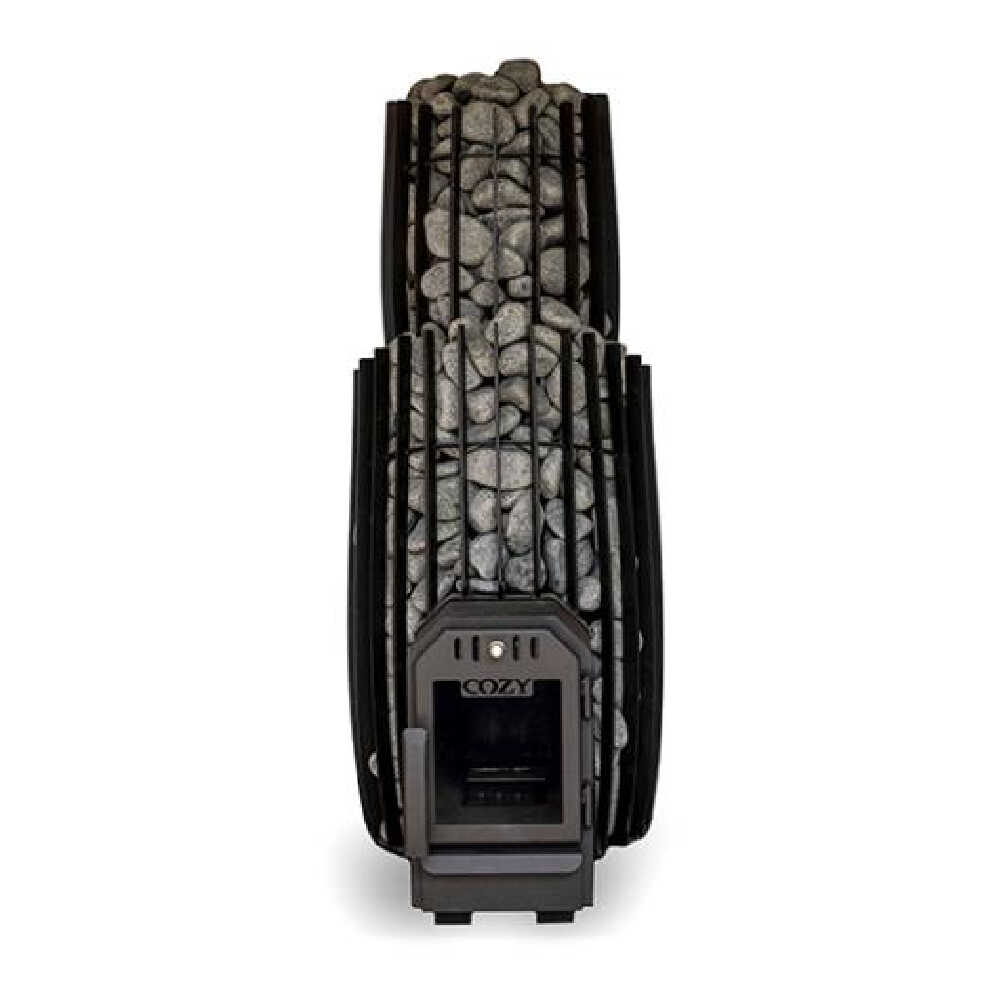 Cozy Heat SW Thru-Wall Wood Burning Sauna Stove With Sauna Stones [COZY SW-TW] (SAK69342)