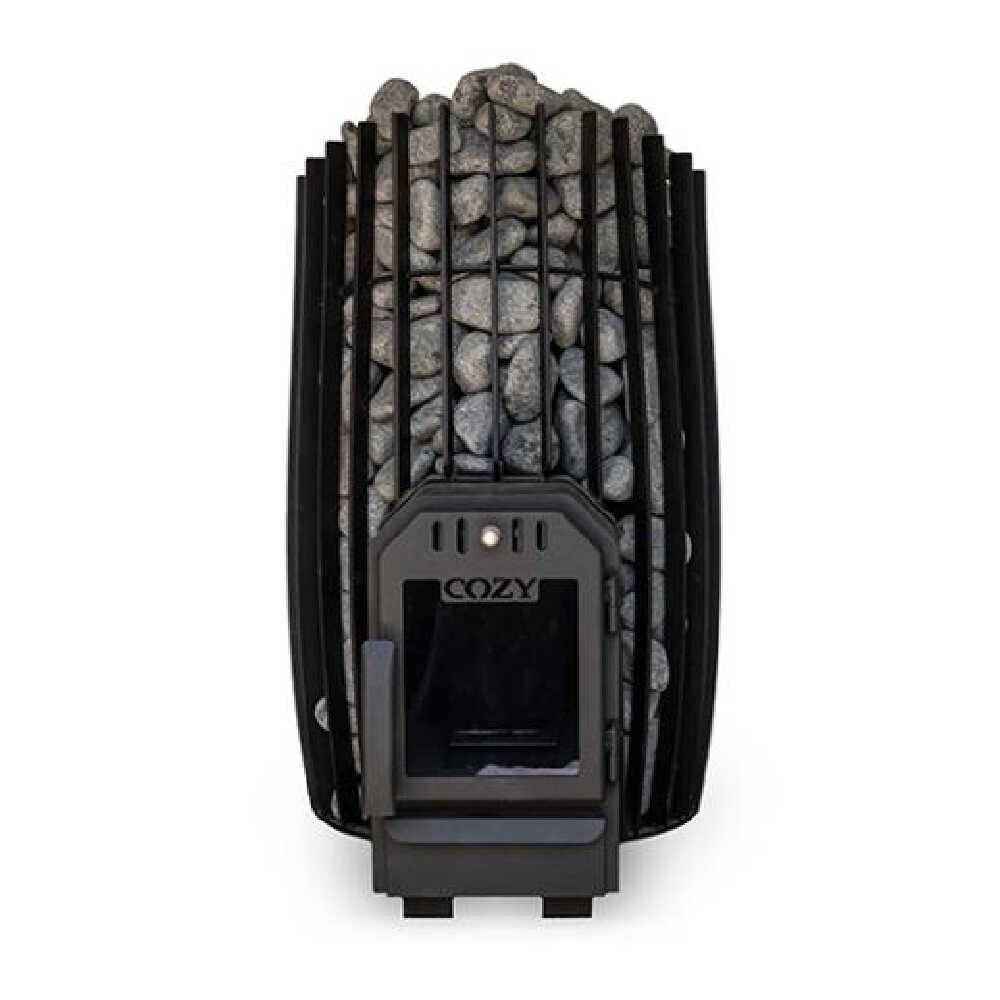 Cozy Heat SW Thru-Wall Wood Burning Sauna Stove With Sauna Stones [COZY SW-TW] (SAK69342)