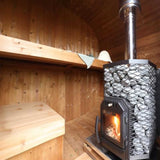 Cozy Heat Wood-Burning Floor Mount Sauna Stove With Chimney Kit And Sauna Stones [COZY] (SAK57382)