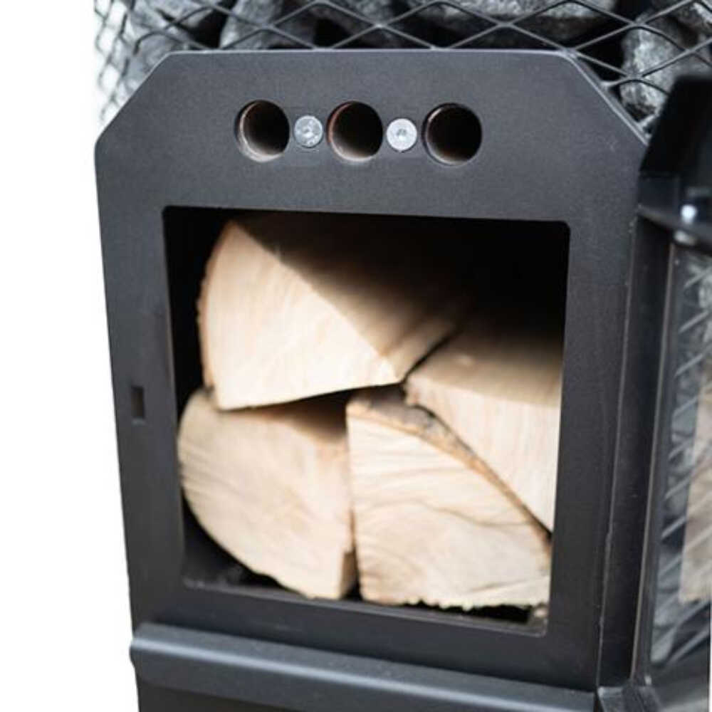 Cozy Heat Wood-Burning Floor Mount Sauna Stove With Chimney Kit And Sauna Stones [COZY] (SAK57382)