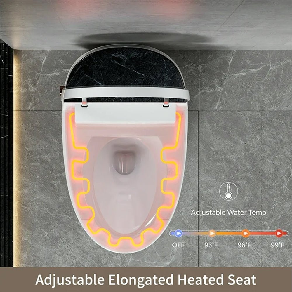 CTDV Premium Smart Tankless Bidet Toilet W/ Adjustable Heated Seat, Water & Air Dryer (96174253)