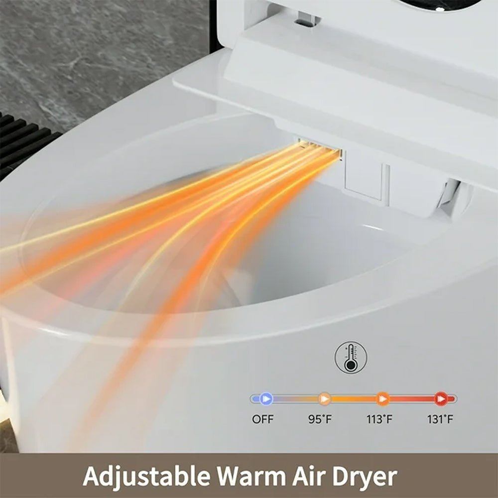 CTDV Premium Smart Tankless Bidet Toilet W/ Adjustable Heated Seat, Water & Air Dryer (96174253)