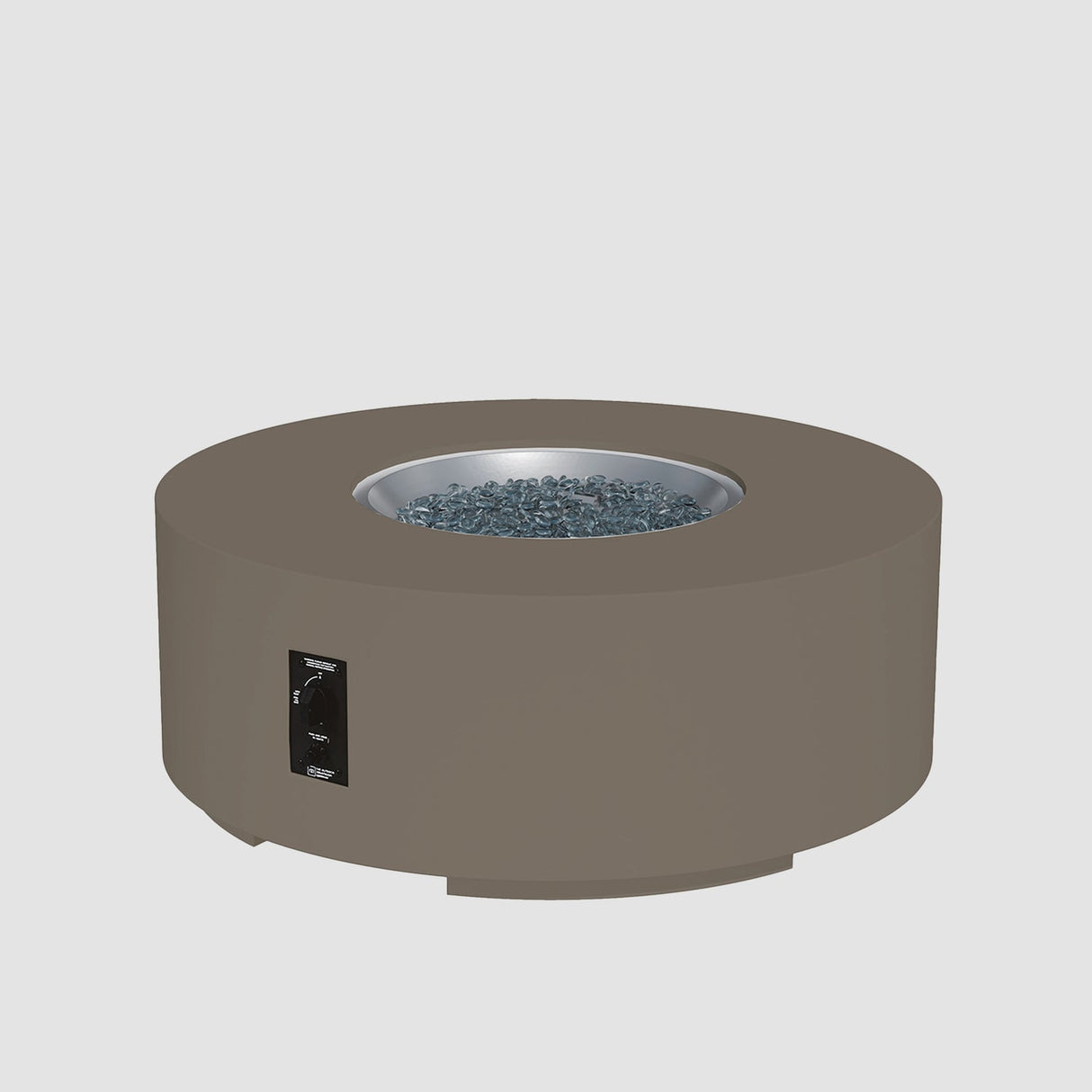 The Outdoor Greatroom Cove 48" Concrete Round Gas Fire Pit Table - CVC-48NG