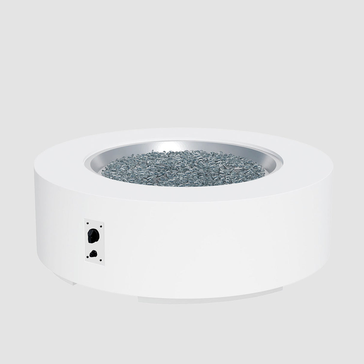 The Outdoor Greatroom Cove 36" Concrete Round Gas Fire Pit Table - CVC-36NG