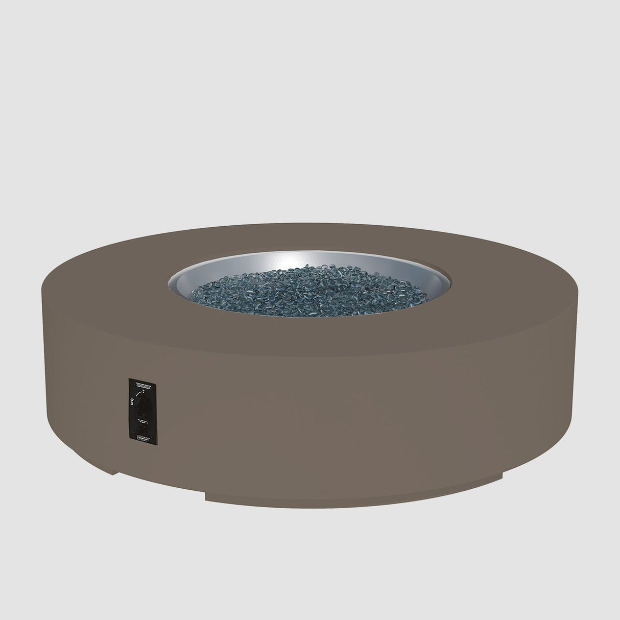 The Outdoor Greatroom Cove 60" Concrete Round Gas Fire Pit Table - CVC-60NG