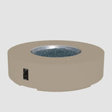 The Outdoor Greatroom Cove 60" Concrete Round Gas Fire Pit Table - CVC-60NG