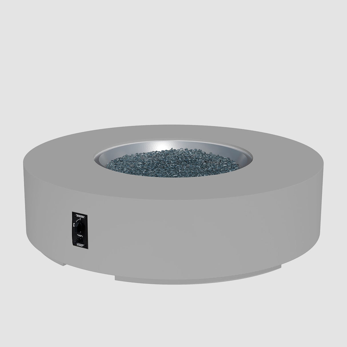 The Outdoor Greatroom Cove 60" Concrete Round Gas Fire Pit Table - CVC-60NG