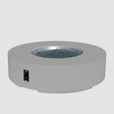 The Outdoor Greatroom Cove 60" Concrete Round Gas Fire Pit Table - CVC-60NG