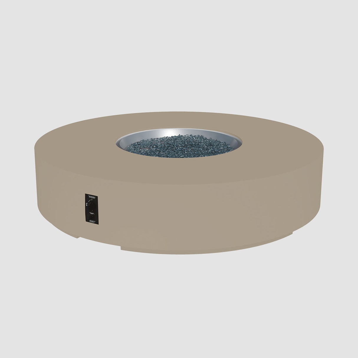 The Outdoor Greatroom Cove 60" Concrete Round Gas Fire Pit Table - CVC-60NG