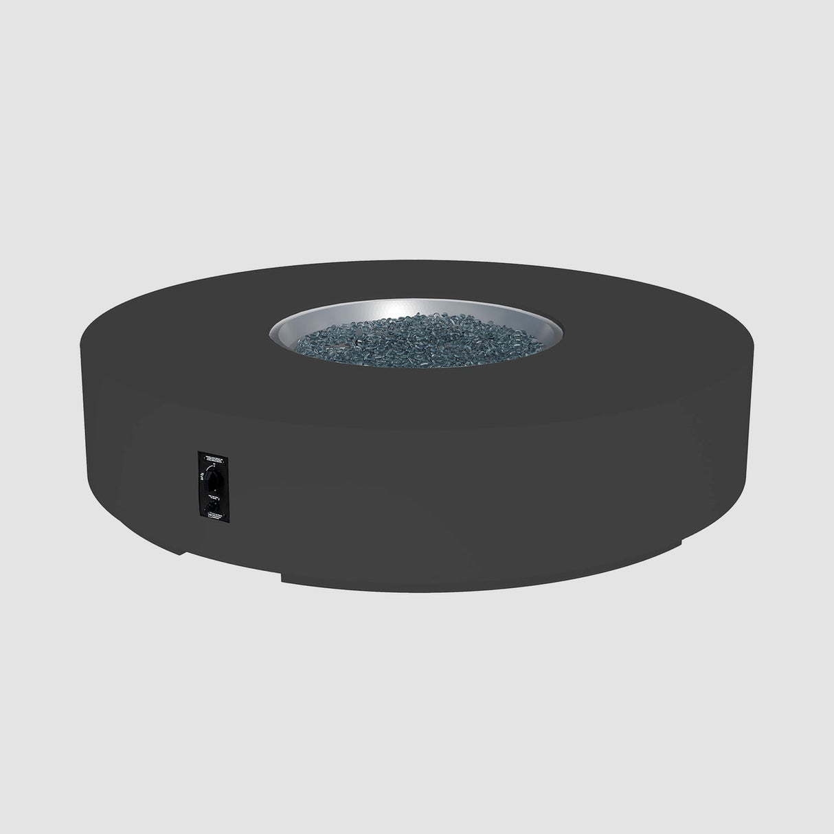 The Outdoor Greatroom Cove 36" Concrete Round Gas Fire Pit Table - CVC-36NG