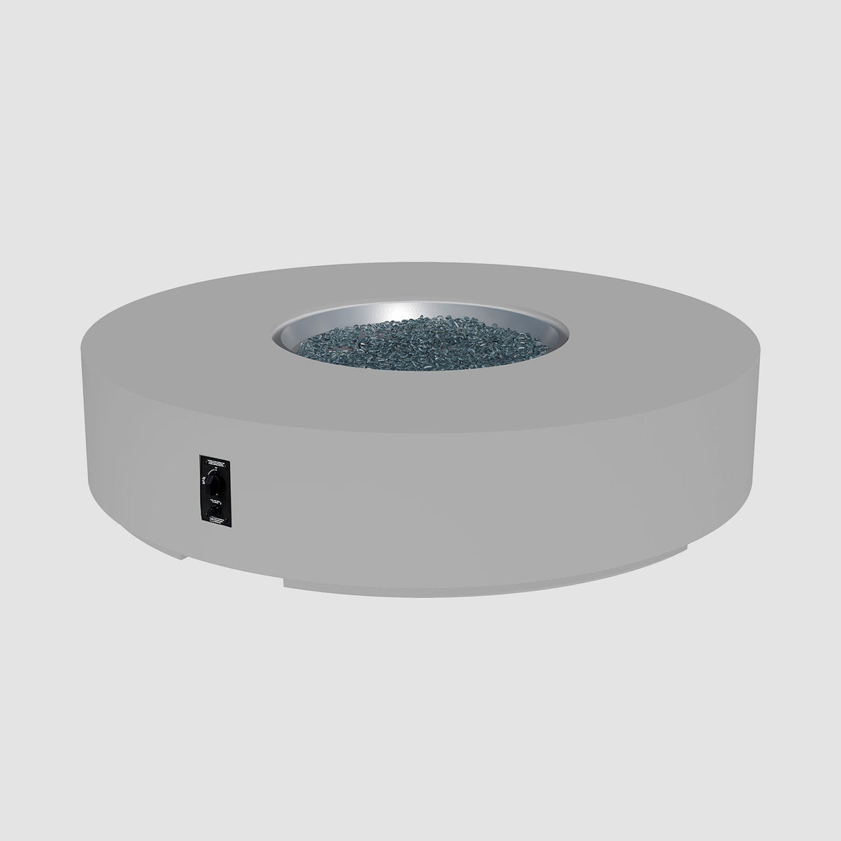 The Outdoor Greatroom Cove 60" Concrete Round Gas Fire Pit Table - CVC-60NG