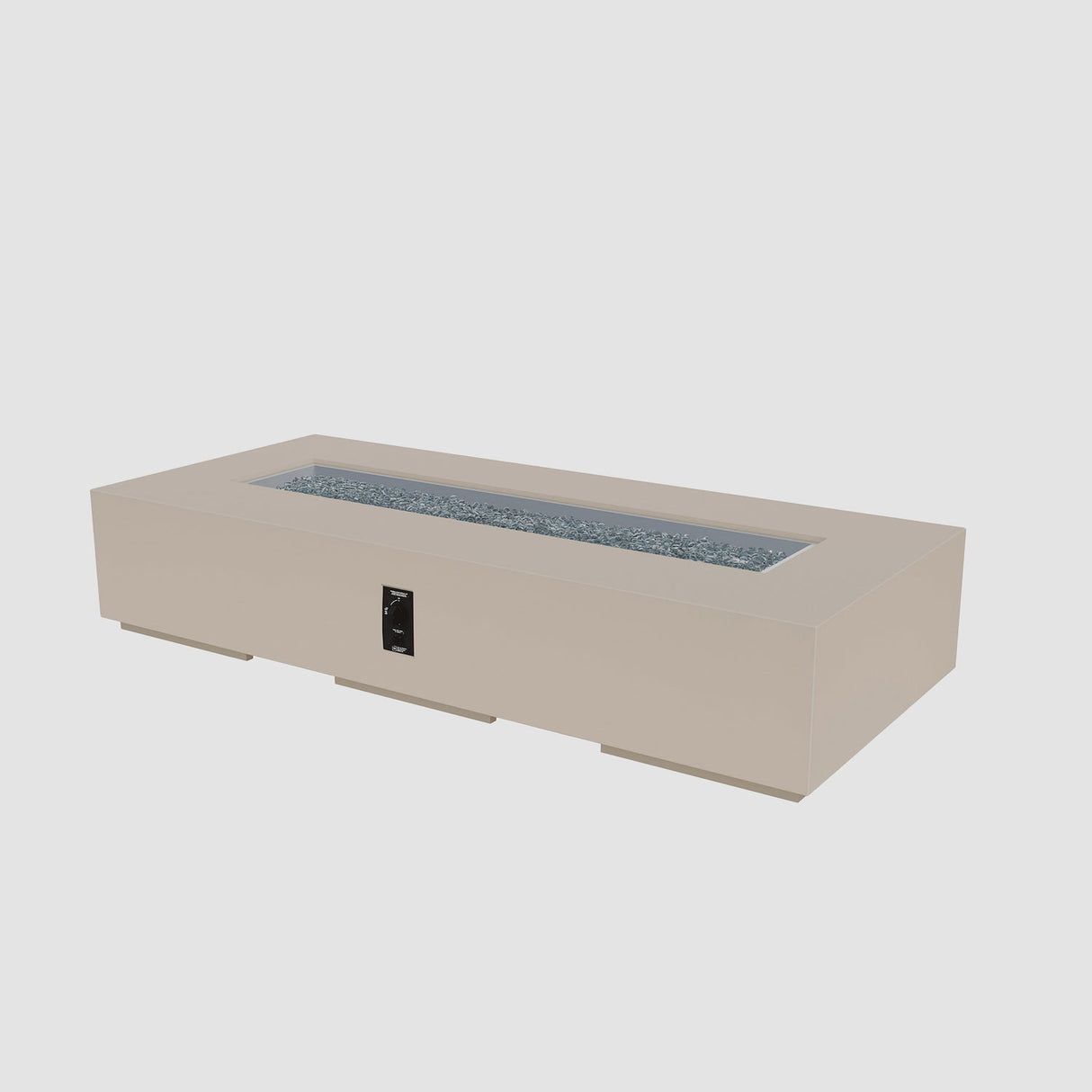 The Outdoor Greatroom Cove 84" Concrete Linear Gas Fire Pit - CVL-84NG