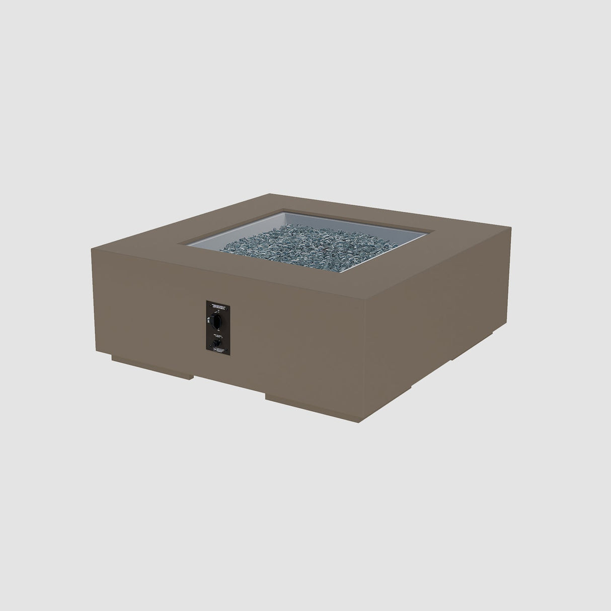 The Outdoor Greatroom Cove 36" Concrete Square Gas Fire Pit Table - CVS-36NG