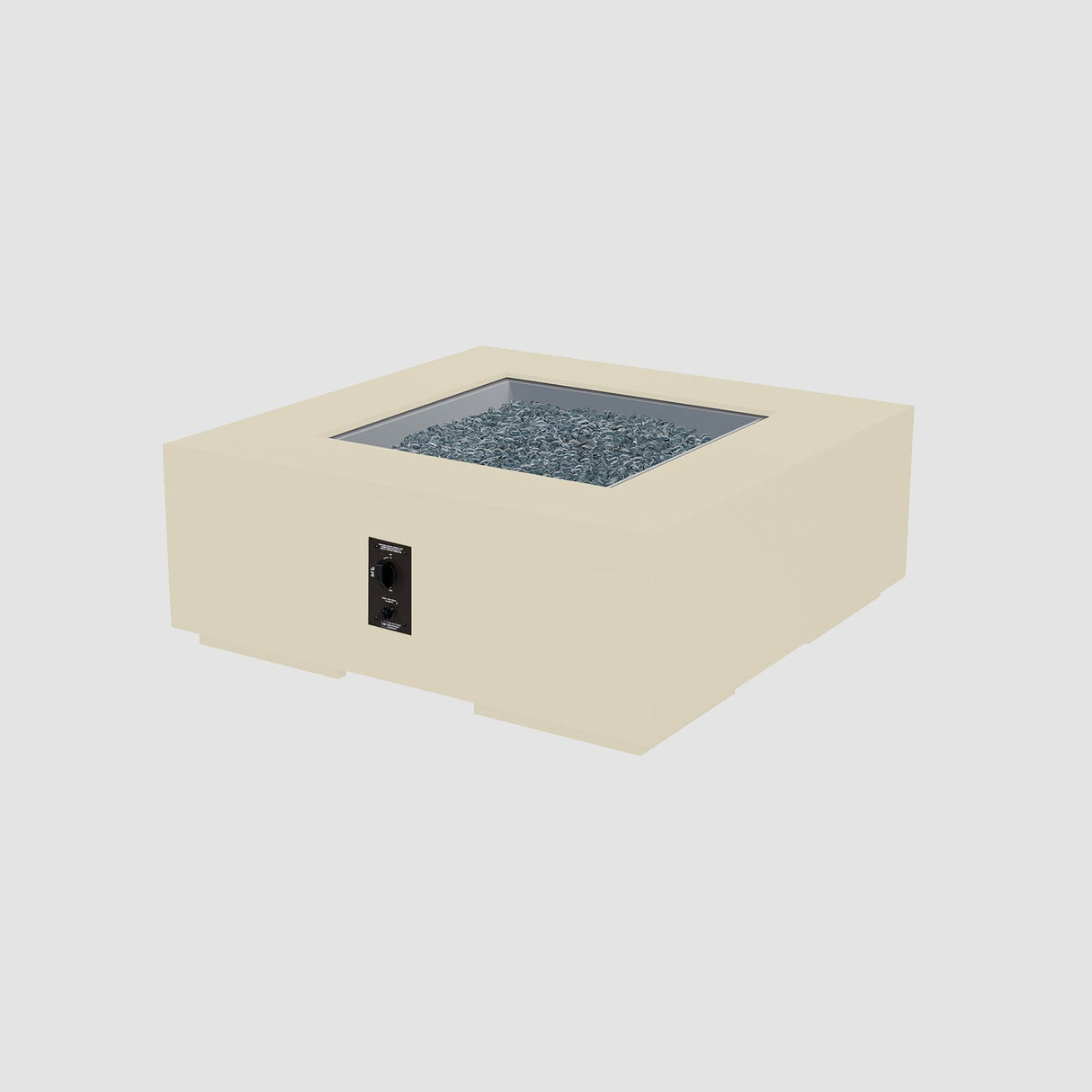 The Outdoor Greatroom Cove 42" Concrete Square Gas Fire Pit Table - CVS-42ES