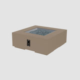 The Outdoor Greatroom Cove 42" Concrete Square Gas Fire Pit Table - CVS-42ES