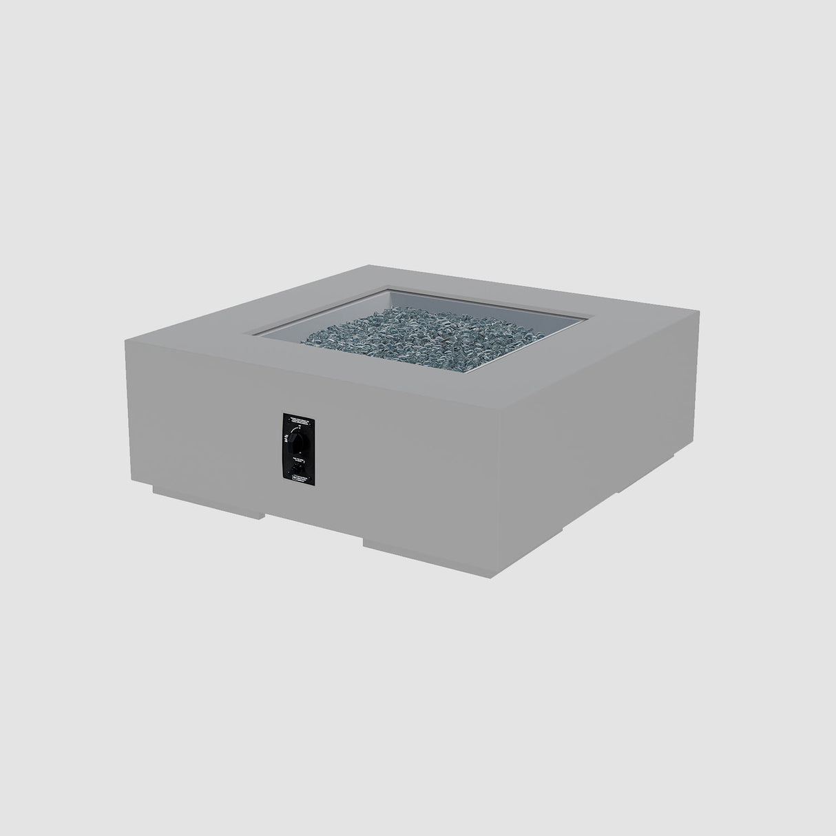 The Outdoor Greatroom Cove 48" Concrete Square Gas Fire Pit Table - CVS-48NG