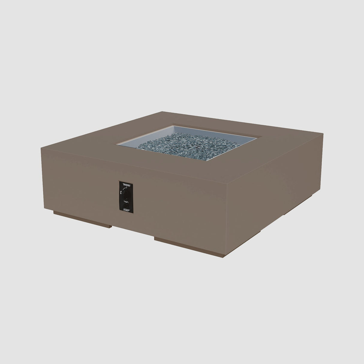 The Outdoor Greatroom Cove 48" Concrete Square Gas Fire Pit Table - CVS-48NG