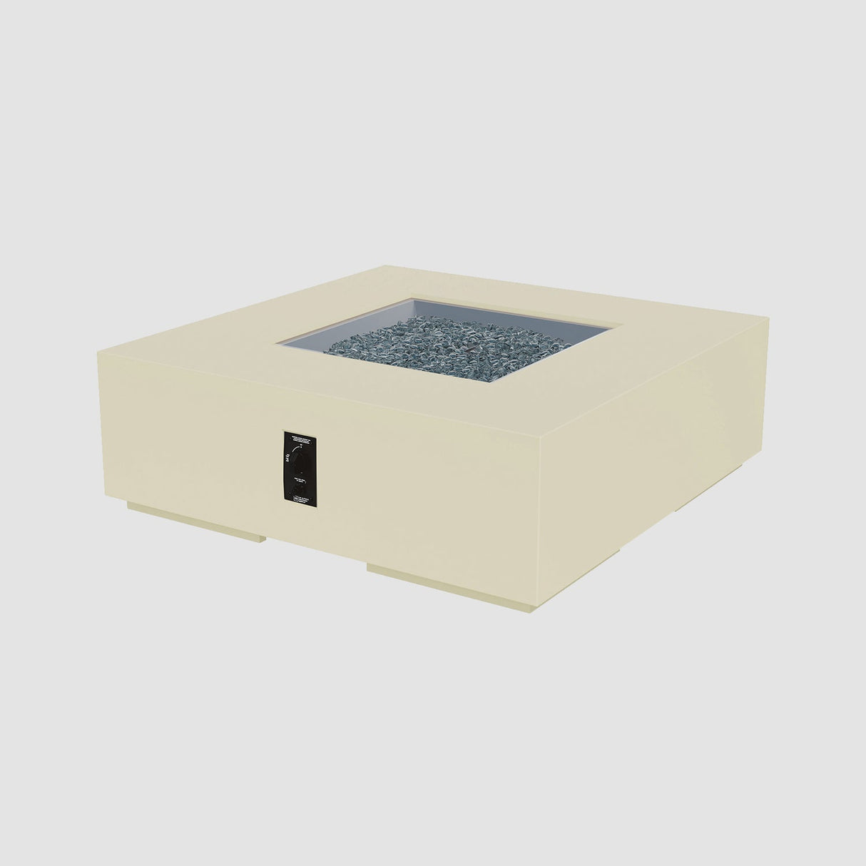 The Outdoor Greatroom Cove 48" Concrete Square Gas Fire Pit Table - CVS-48NG