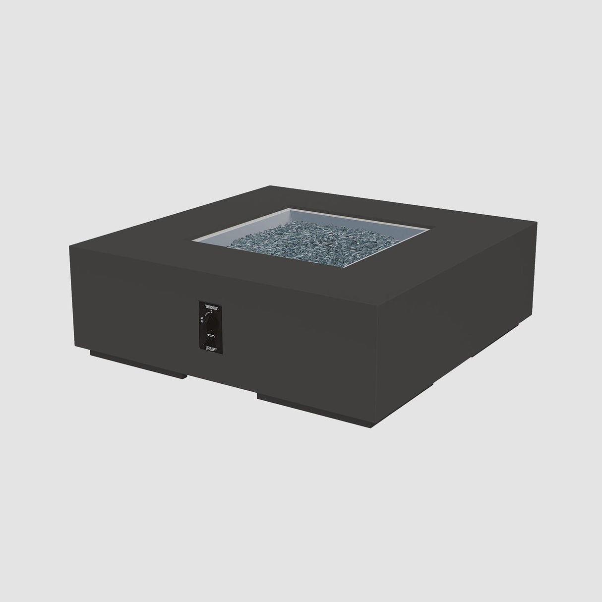 The Outdoor Greatroom Cove 36" Concrete Square Gas Fire Pit Table - CVS-36NG