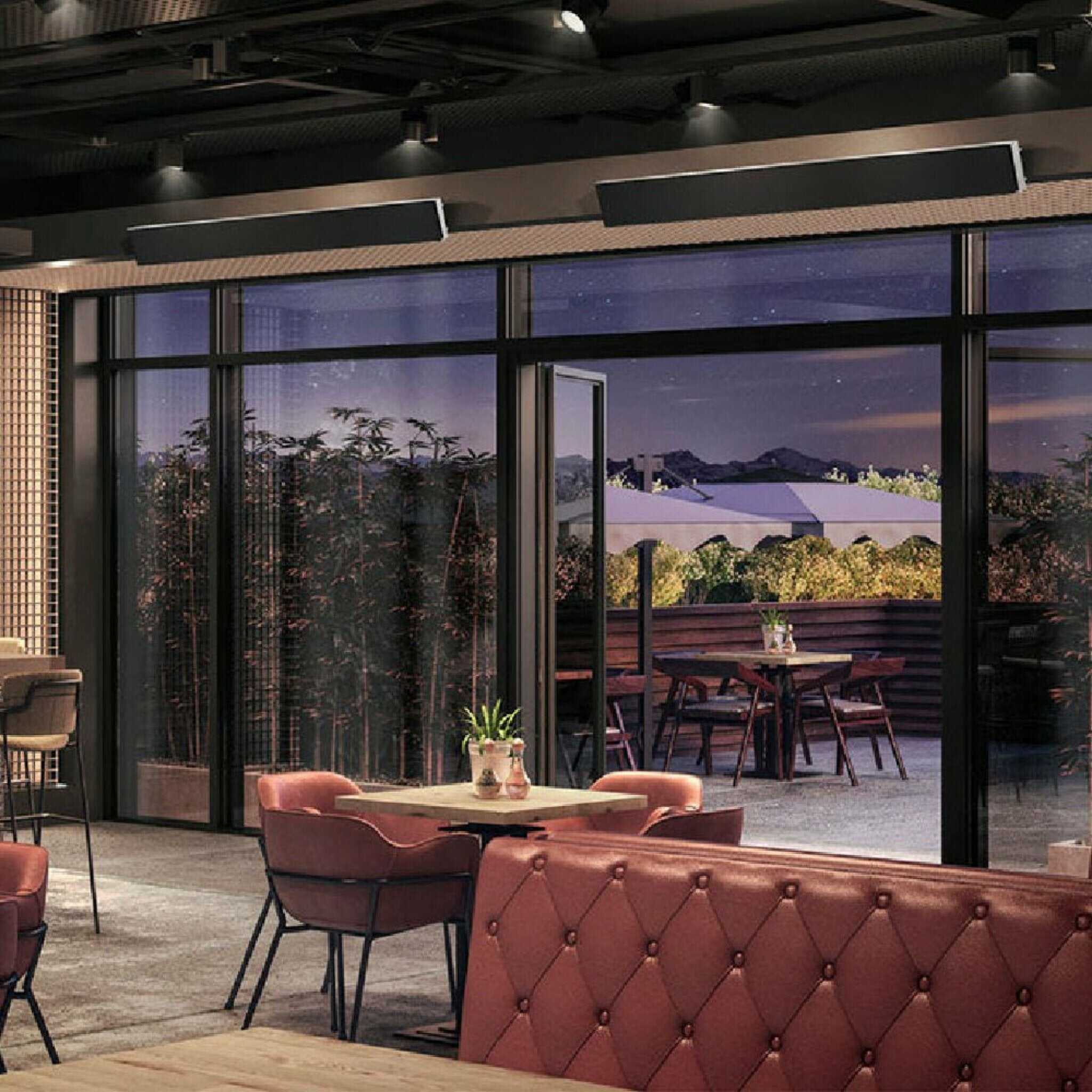 Dimplex DLW 70" Black Long Wave Radiant Electric Heater For Outdoor And Indoor, 3200W