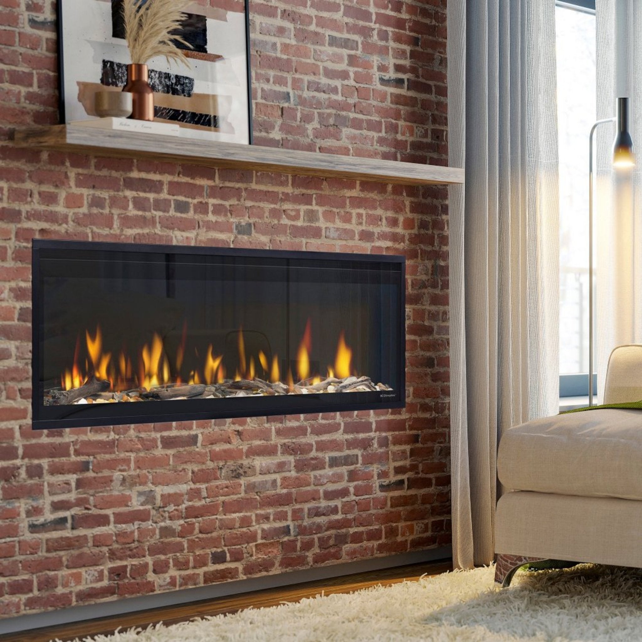 Dimplex Ignite Evolve 50" Premium Built-In Linear Electric Fireplace With Trim Kit [500002573]