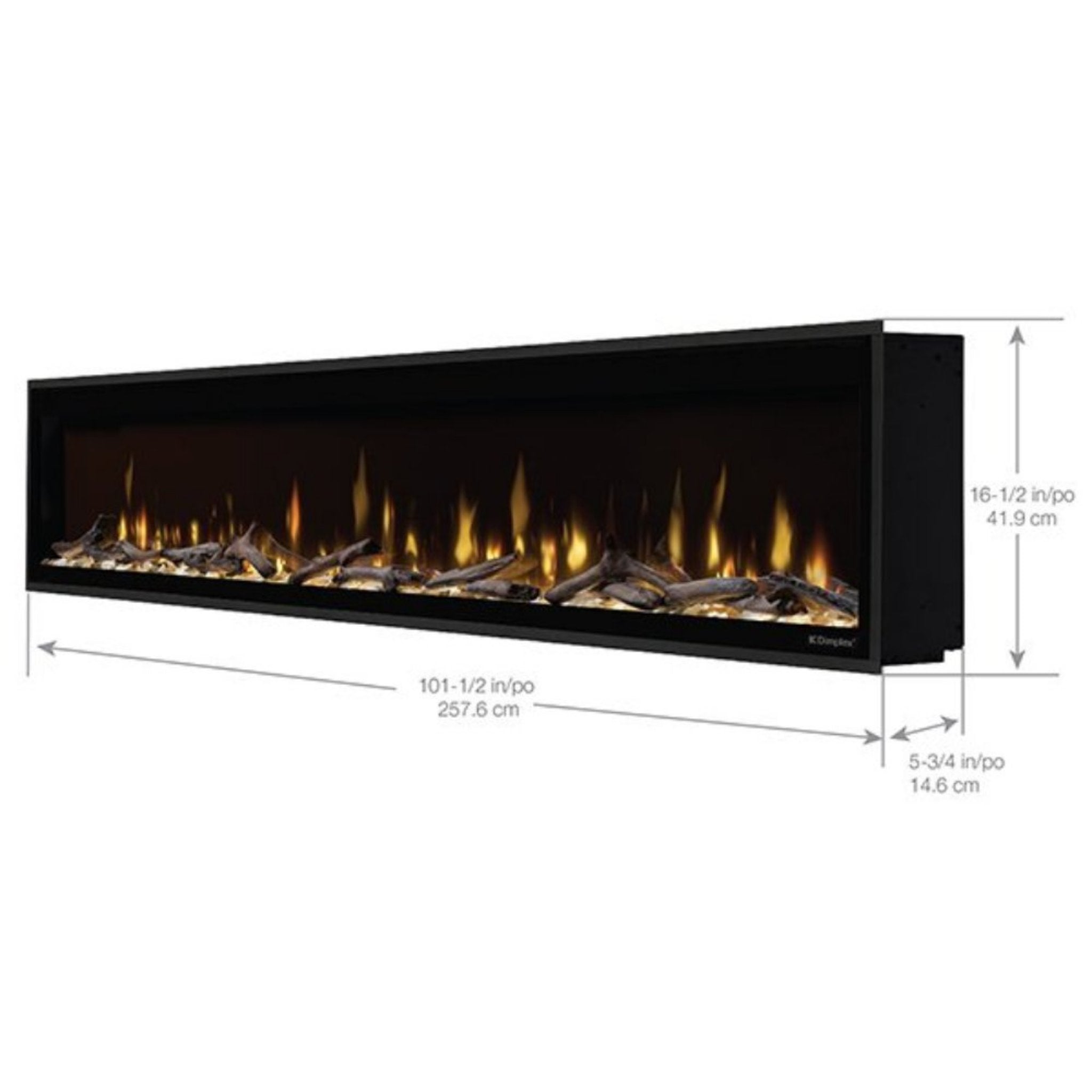 Dimplex Ignite Evolve 50" Premium Built-In Linear Electric Fireplace With Trim Kit [500002573]