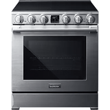 Dacor 30-Inch Transitional Induction Range, Silver Stainless - DOP30T940IS