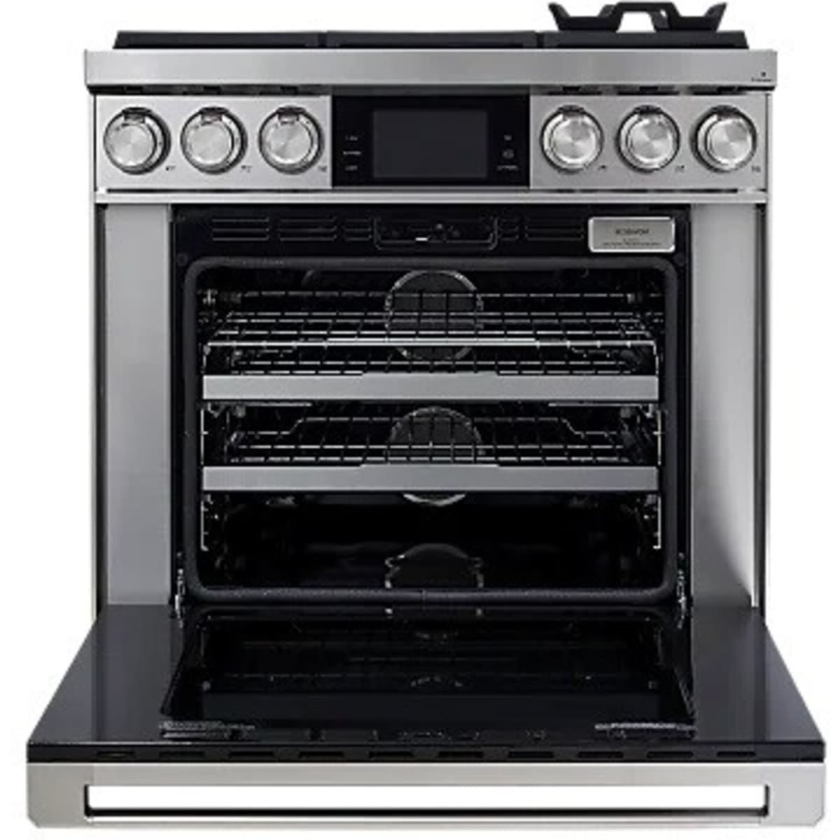 Dacor 36-Inch Contemporary Dual-Fuel Steam Range, Silver Stainless - DOP36C86DLS