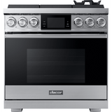 Dacor 36-Inch Contemporary Gas Range, Silver Stainless - DOP36M96GLS