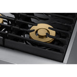 Dacor 36-Inch Transitional Dual-Fuel Range, Silver Stainless - DOP36T86DLS