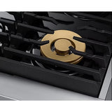 Dacor 36-Inch Contemporary Dual-Fuel Steam Range, Silver Stainless - DOP36C86DLS
