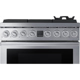 Dacor 36-Inch Transitional Gas Range, Silver Stainless - DOP36T86GLS
