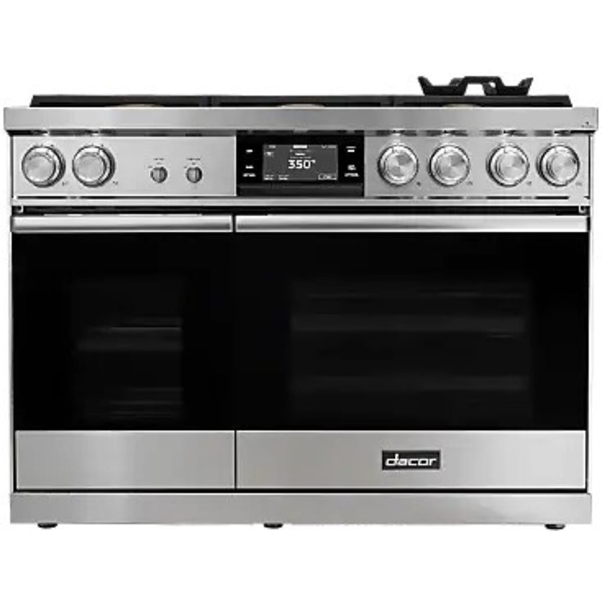 Dacor 48-Inch Contemporary Dual-Fuel Steam Range, Silver Stainless - DOP48C86DLS