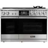 Dacor 48-Inch Contemporary Dual-Fuel Steam Range, Silver Stainless - DOP48C86DLS