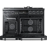 Dacor 48-Inch Contemporary Dual-Fuel Steam Range with Integrated Griddle, Graphite Stainless - DOP48C96DLM