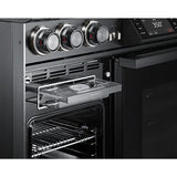 Dacor 48-Inch Contemporary Dual-Fuel Steam Range with Integrated Griddle, Graphite Stainless - DOP48C96DLM