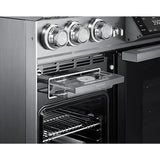 Dacor 48-Inch Contemporary Dual-Fuel Steam Range with Integrated Griddle, Silver Stainless - DOP48C96DLS