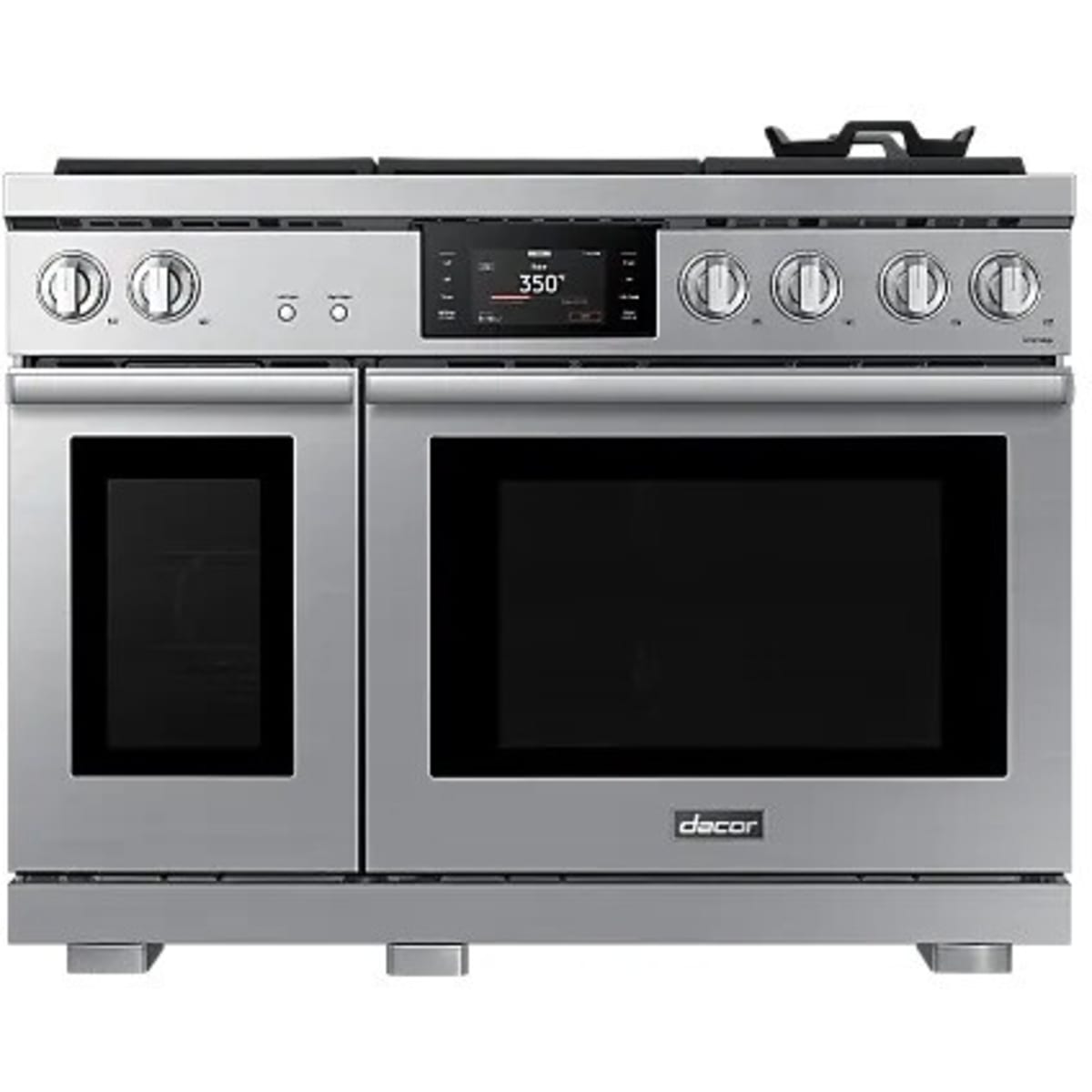 Dacor 48-Inch Transitional Dual-Fuel Steam Range, Silver Stainless - DOP48T960DS