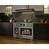 Dacor 48-Inch Transitional Dual-Fuel Steam Range, Silver Stainless - DOP48T960DS