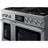 Dacor 48-Inch Transitional Dual-Fuel Steam Range with Embedded Griddle, Silver Stainless - DOP48T963DS