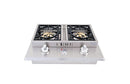 Lion Premium Grills 26-Inch Stainless Steel Drop In Gas Double Side Burner