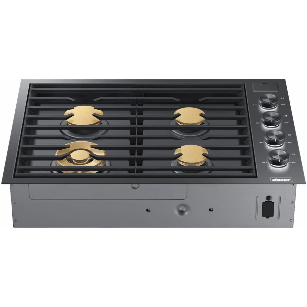 Dacor 30-Inch Contemporary Gas Cooktop, Graphite Stainless, NG & LP - DTG30M954FM